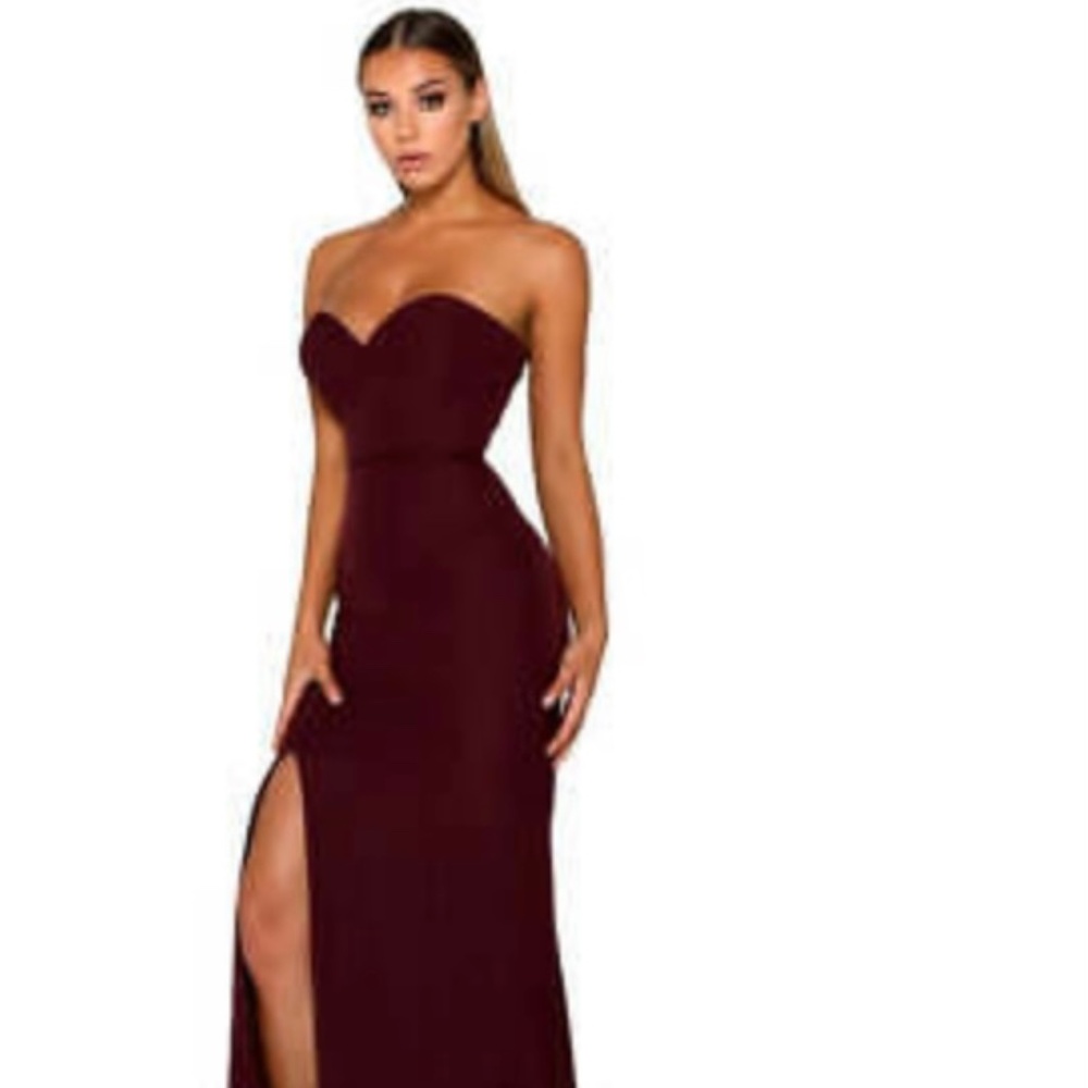Portia & Scarlett Black Dress with Slit